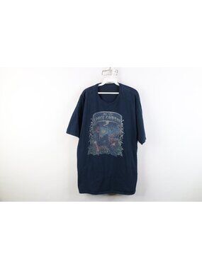 Vintage Y2K Mens XL Faded Hardcore Punk See You Space Cowboy Band  T-Shirt Blue